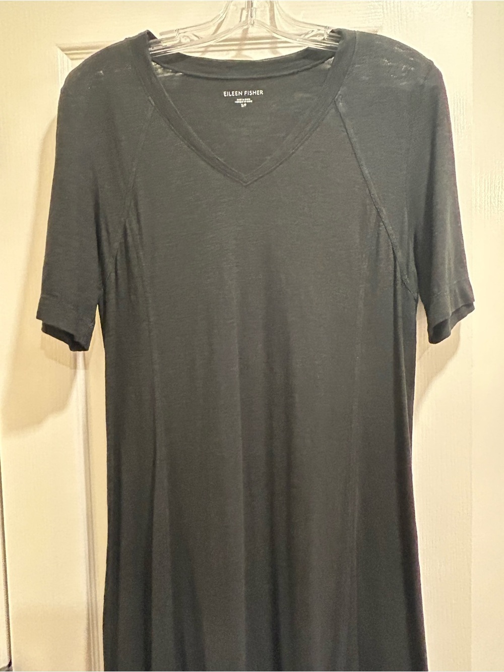 Eileen Fisher Charcoal V-Neck dress